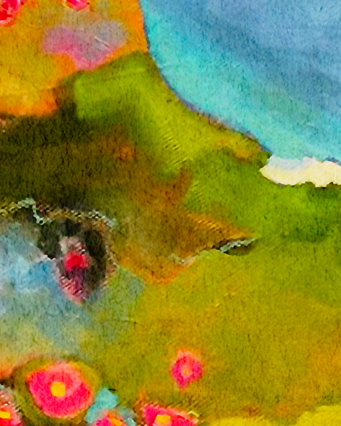Coastal Gem — Abstract Coastal Landscape Art Print