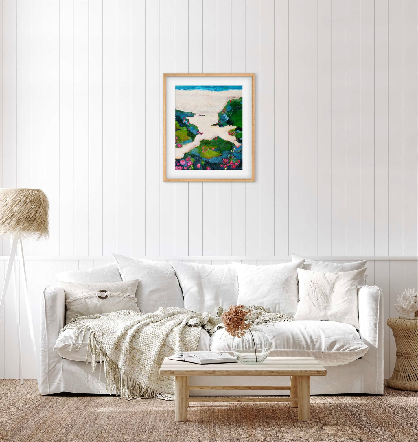 The Coast is Clear — Abstract Coastal Landscape Art Print