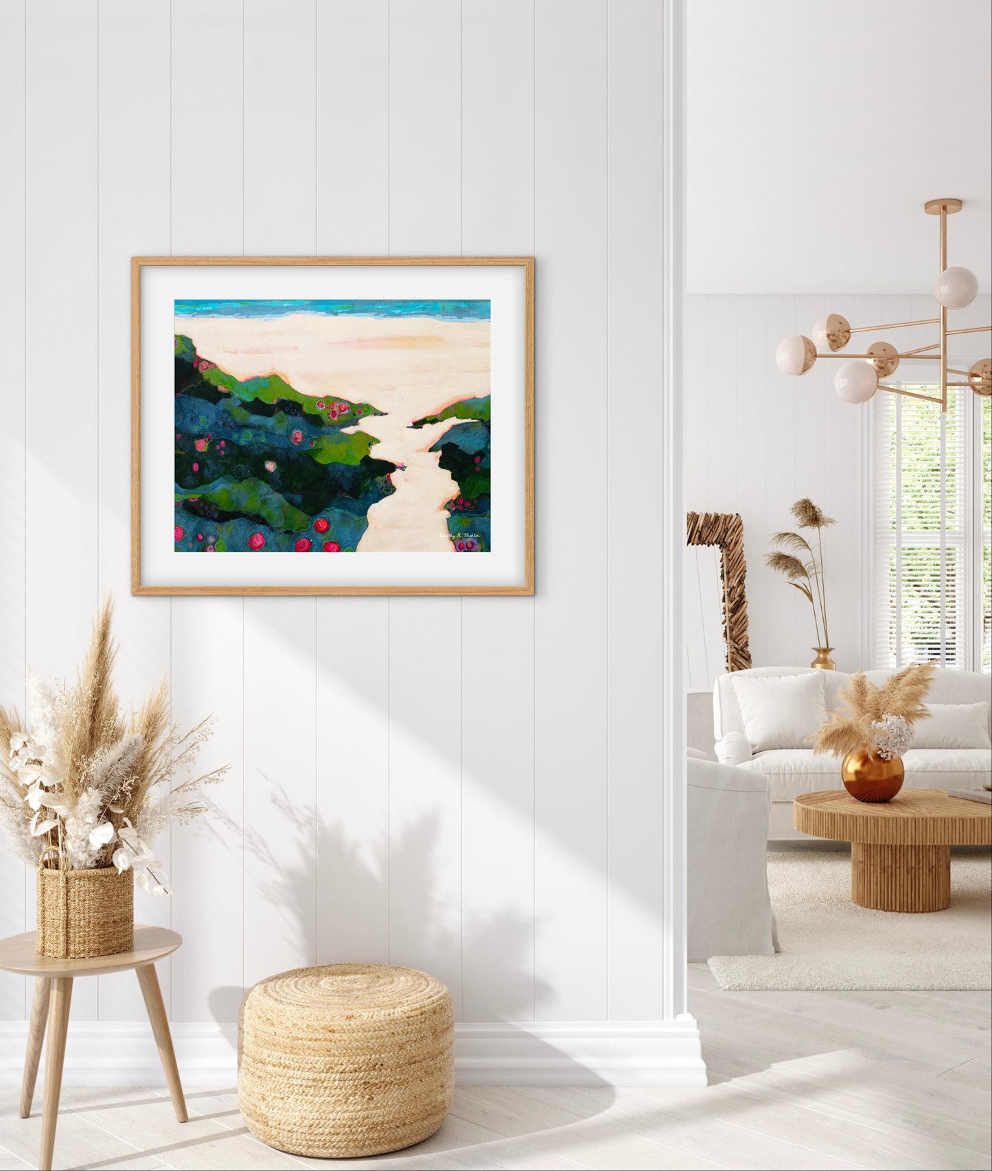 Let’s Just Coast a Bit — Abstract Coastal Landscape Art Print