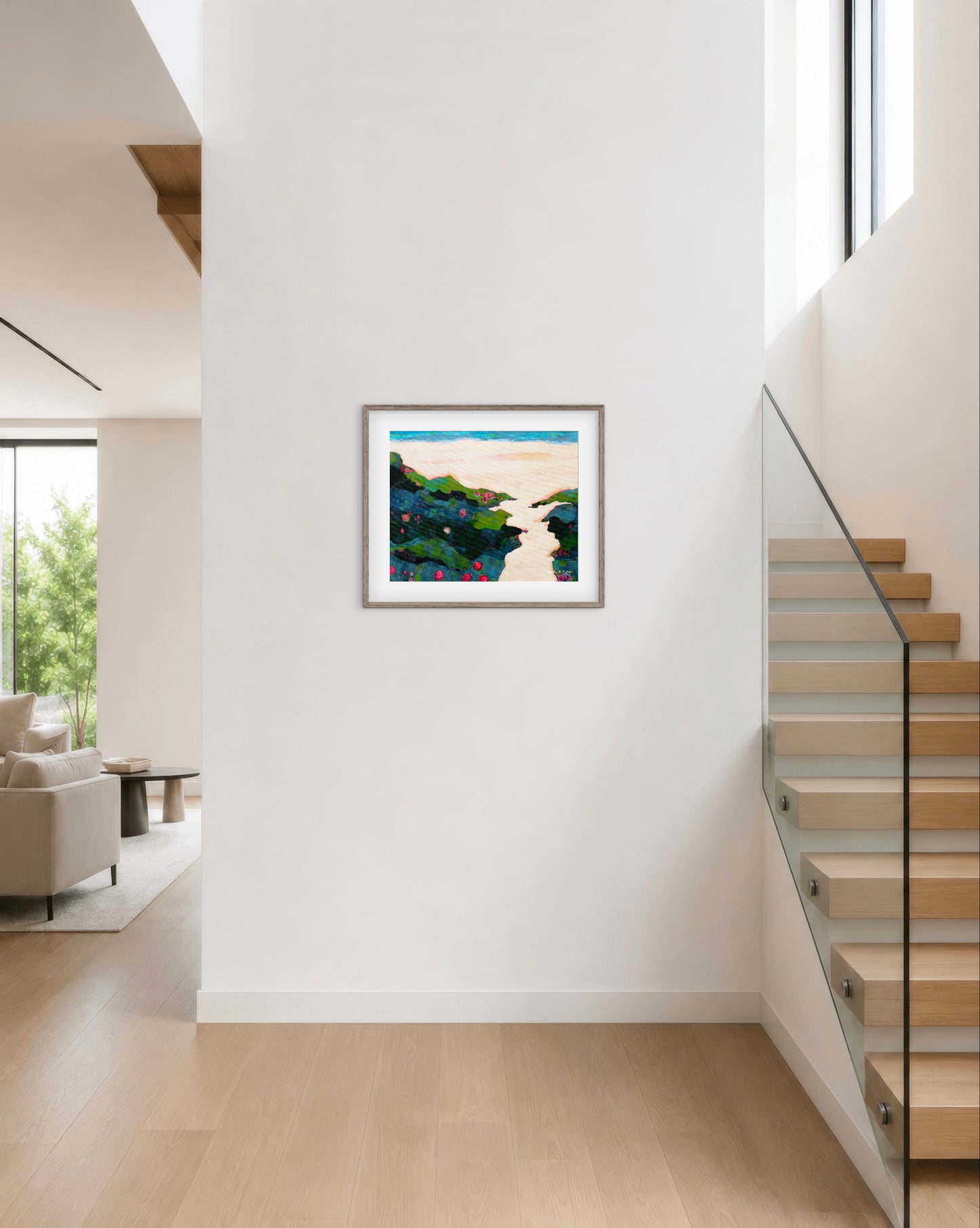 Let’s Just Coast a Bit — Abstract Coastal Landscape Art Print