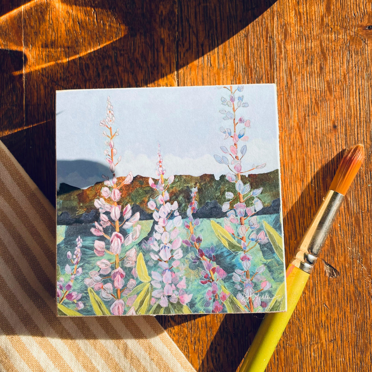 Tall Order - Wood Block Print | Lupine Wall Art