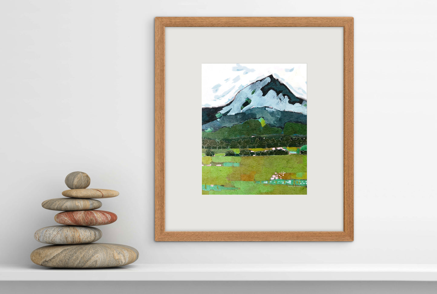 Oregon Valley - Contemporary Landscape Art - Mountains, Valley and Trees
