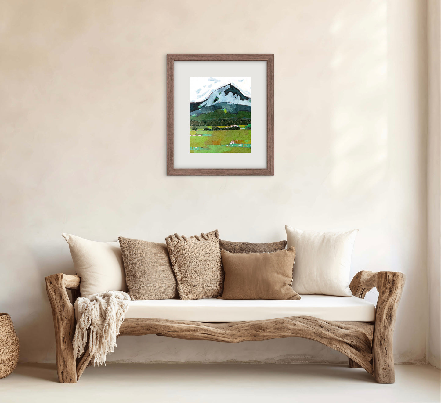 Oregon Valley - Contemporary Landscape Art - Mountains, Valley and Trees