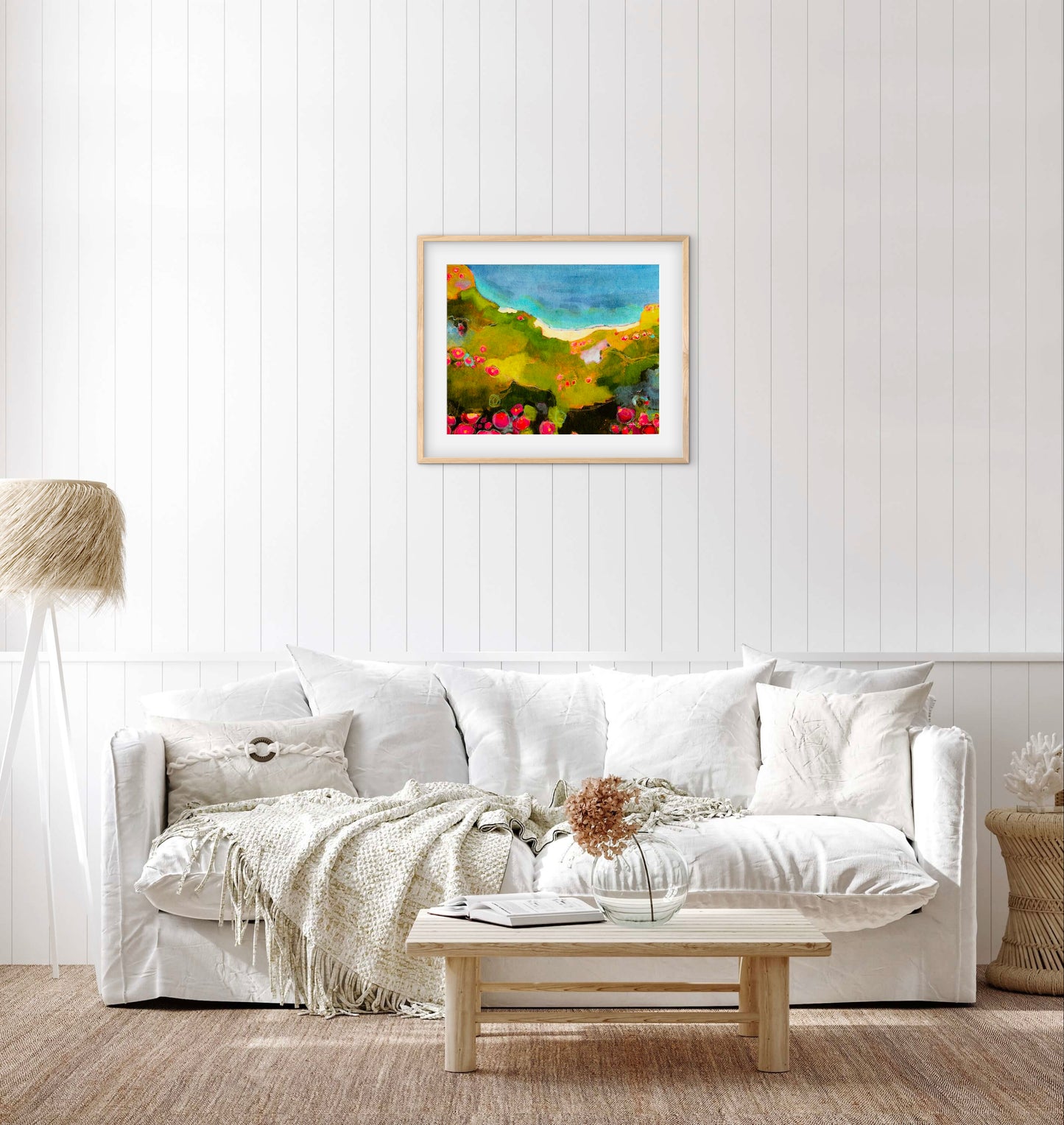 Coastal Gem — Abstract Coastal Landscape Art Print