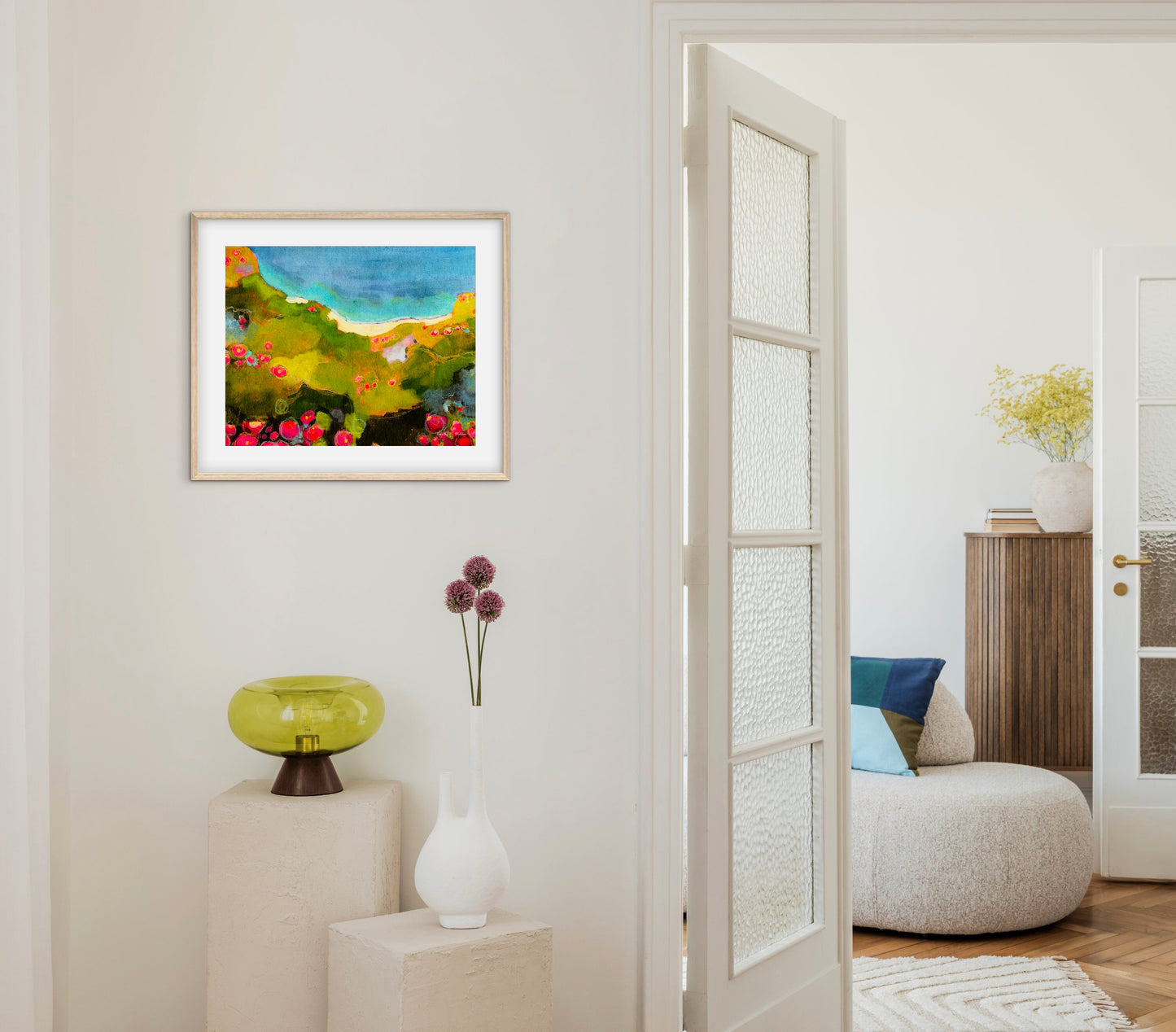 Coastal Gem — Abstract Coastal Landscape Art Print