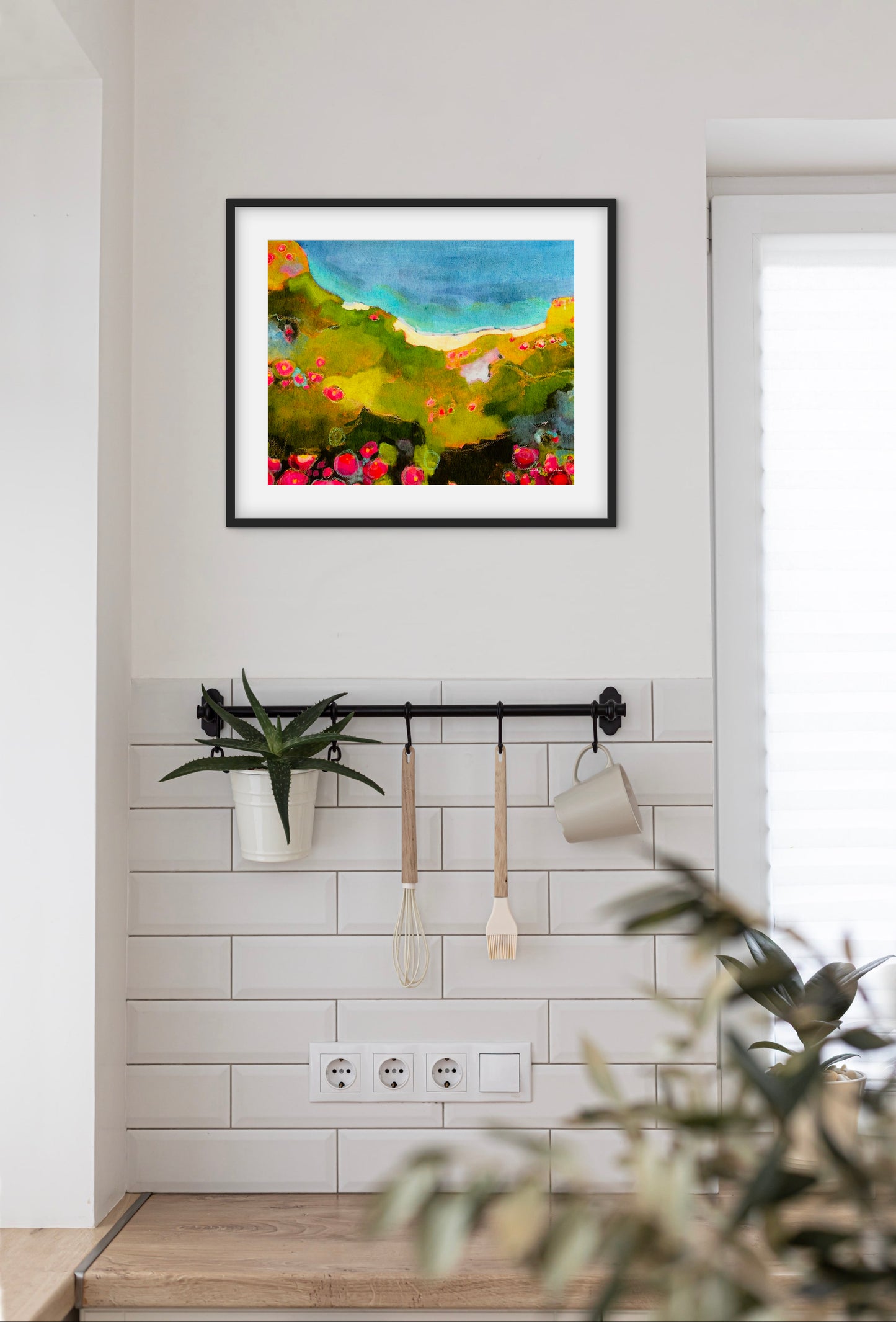 Coastal Gem — Abstract Coastal Landscape Art Print