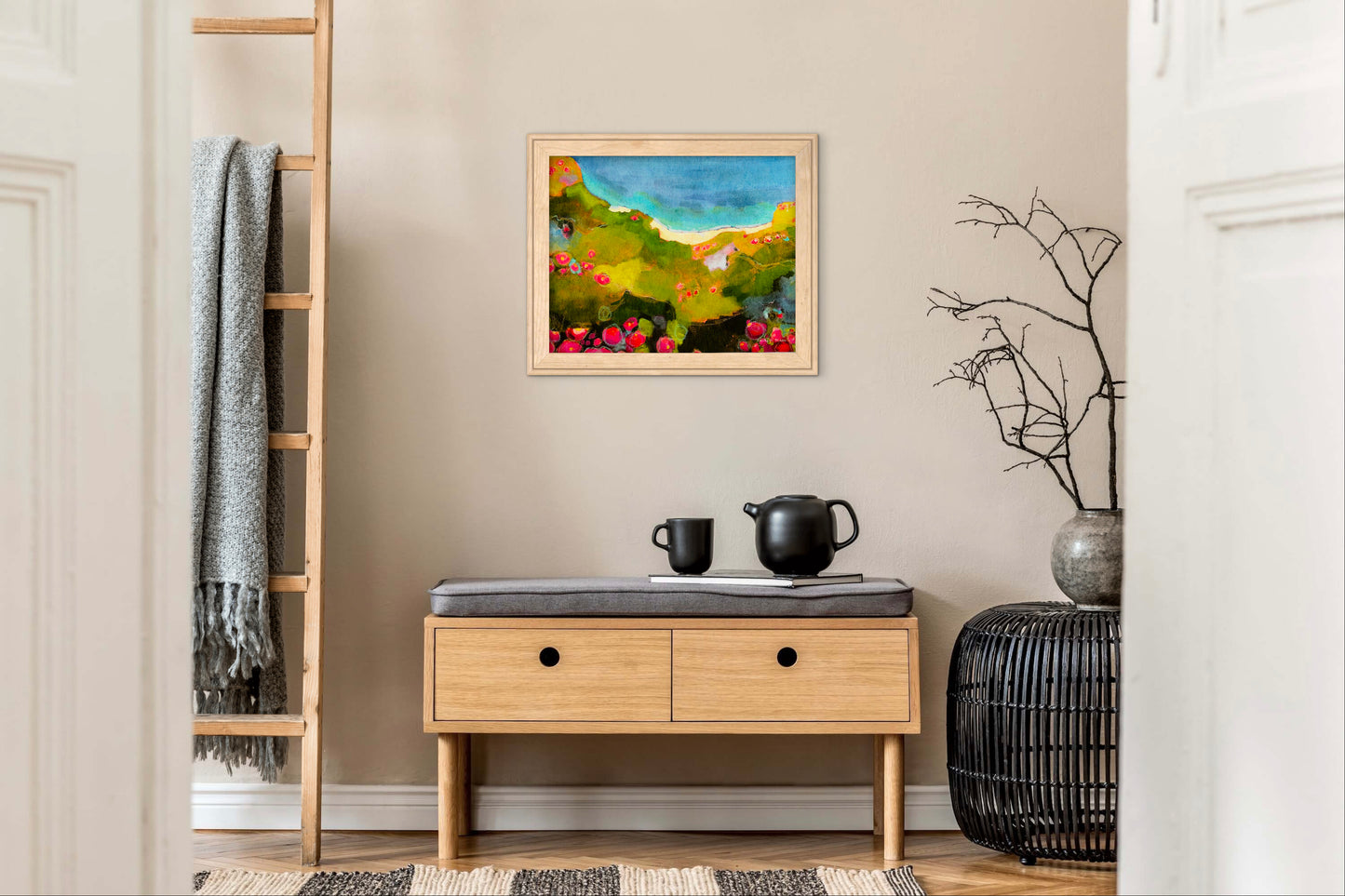 Coastal Gem — Abstract Coastal Landscape Art Print