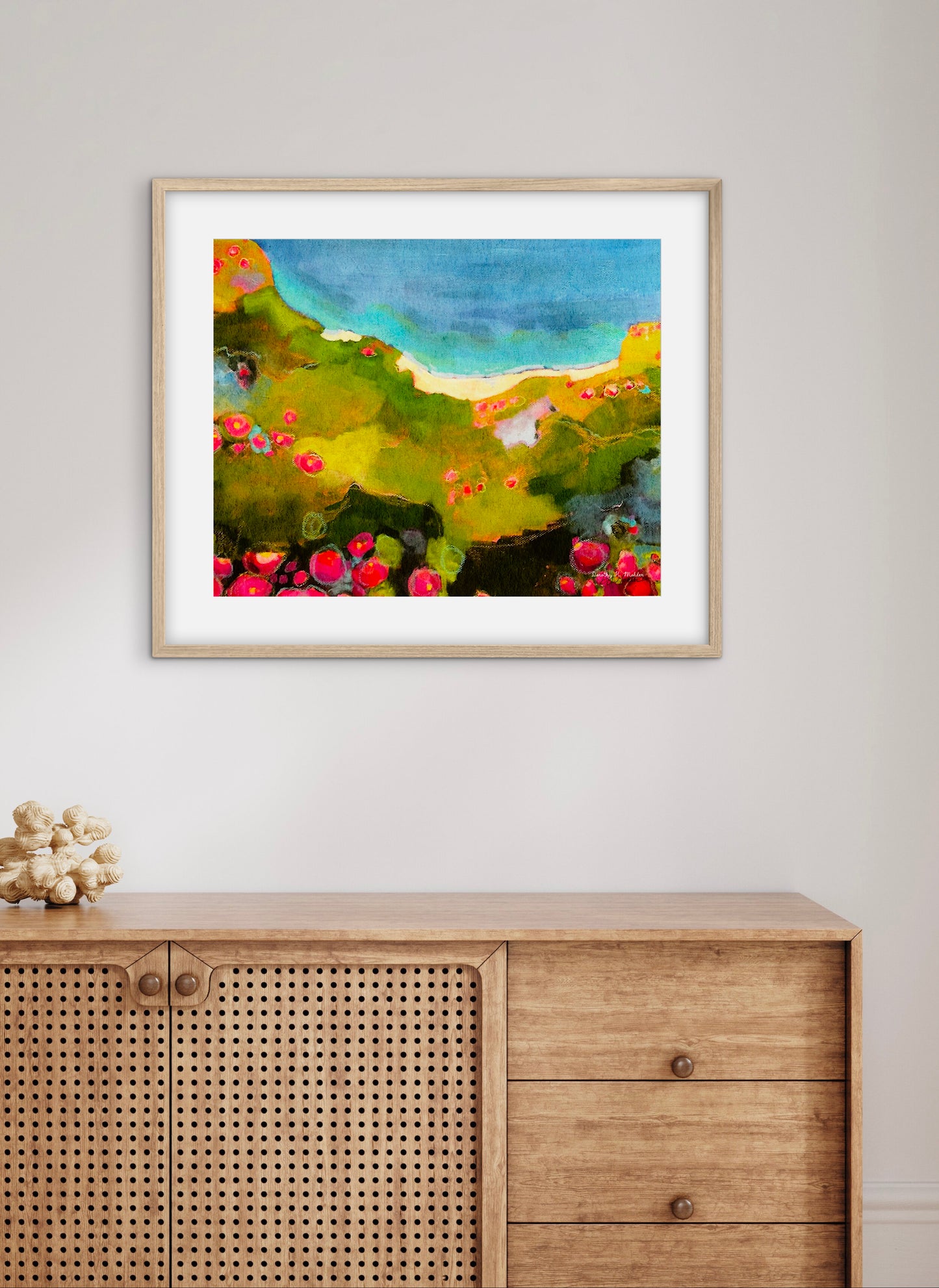 Coastal Gem — Abstract Coastal Landscape Art Print